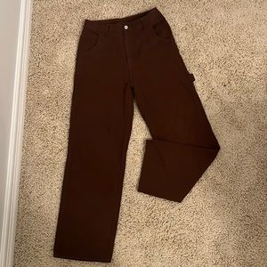 Brown wide leg pants
